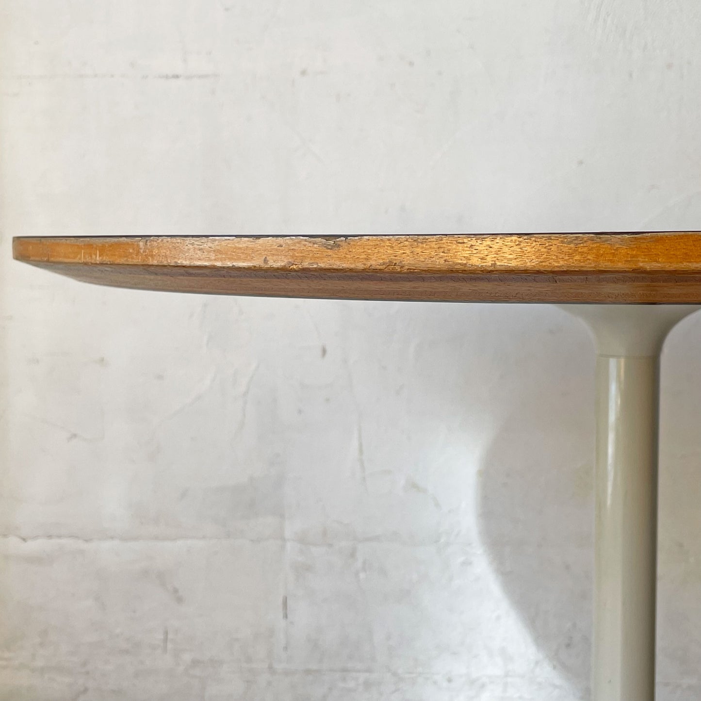 ハーマンミラー Herman Miller ペデスタルテーブル PEDESTAL TABLE エンドテーブル Φ72cm ホワイト ジョージ・ネルソン ミッドセンチュリー ★