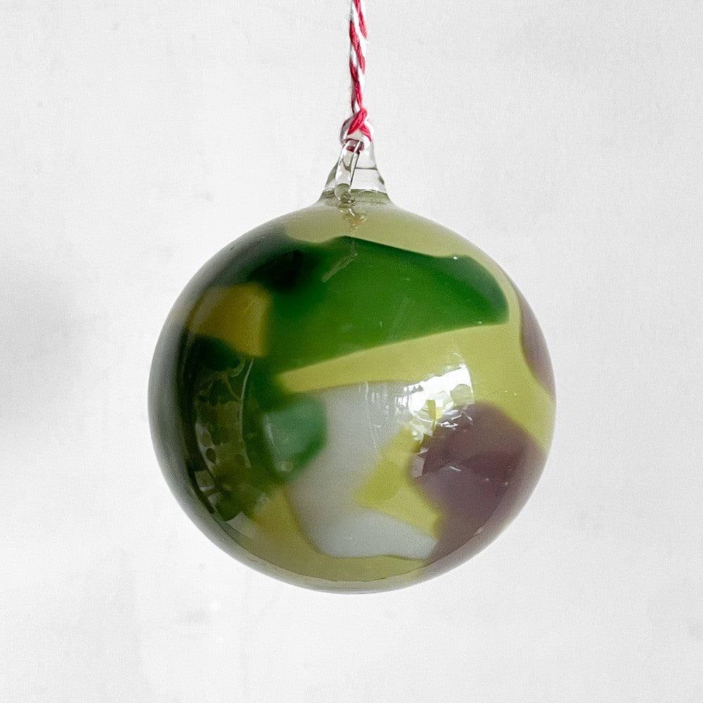辻和美 ファクトリーズーマー factory zoomer クリスマスボール オーナメント 迷彩柄 2021年 箱付き 現代作家 A ■