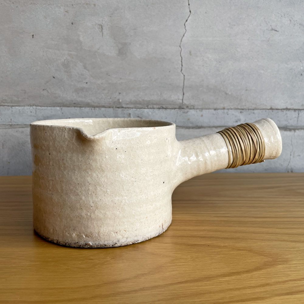 十場あすか 耐熱片手鍋 土鍋 片口 陶器 陶芸家 現代作家 つくも窯♪