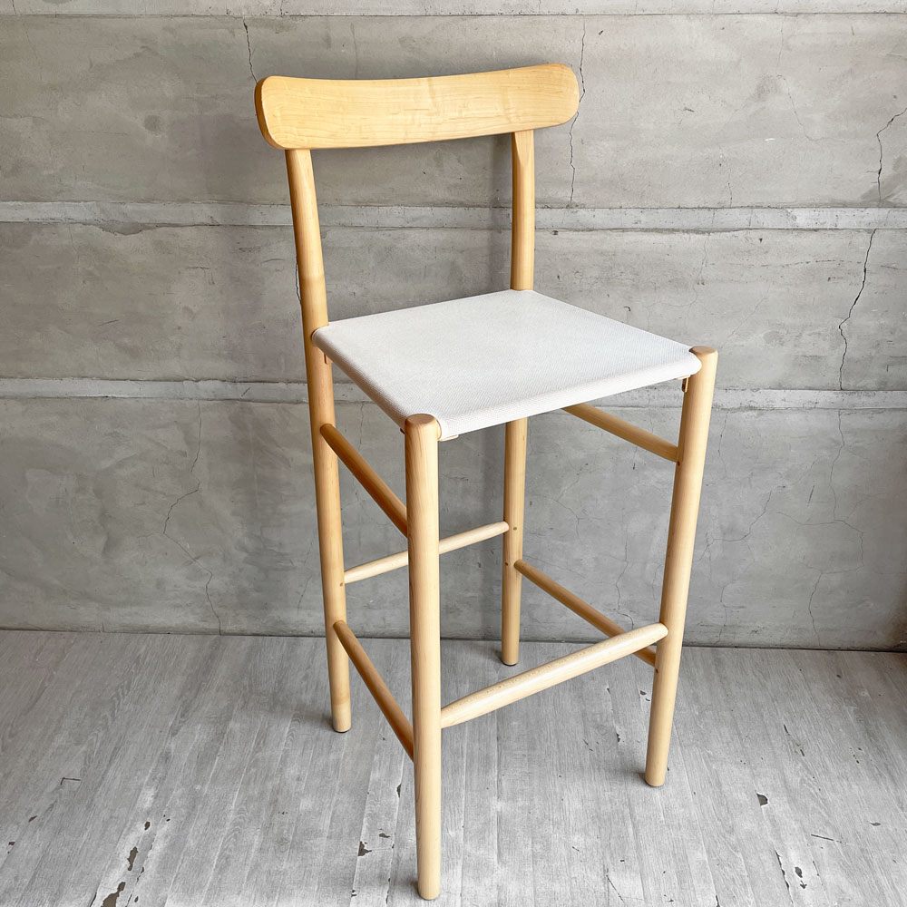 マルニ木工 MARUNI collection ライトウッド Lightwood バースツール ハイ メープル材  メッシュシート ジャスパー・モリソン Jasper Morrison 参考価格￥105,600- A ♪