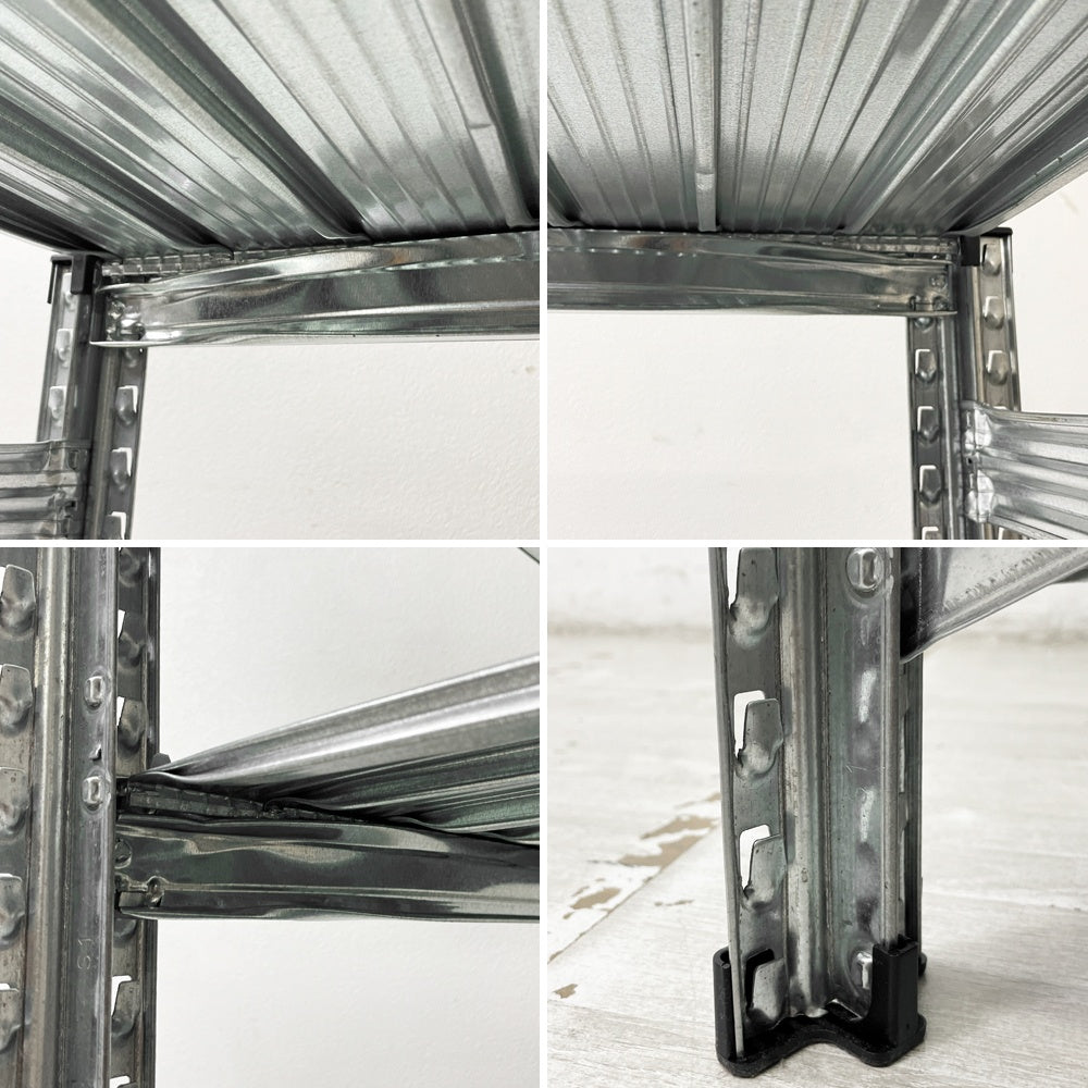 メタルシステム METALSISTEM スーパー123シリーズ SUPER123 スチールシェルフ STEEL SHELF 4段 W68xD61.5xH93cm イタリア製 ●