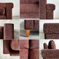 トラックファニチャー TRUCK FURNITURE FK ソファ 3シーター W204cm ウォールナット無垢材 × イタリア製 生地 褐色系 参考価格約55万円の品 〓