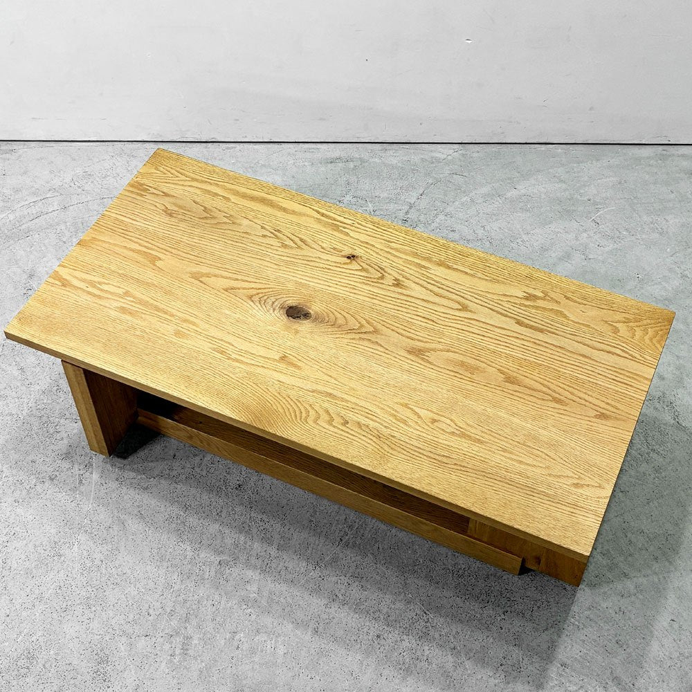 ヒラシマ HIRASHIMA カラメッラ CARAMELLA リビングテーブル オーク材 長方形 定価¥176,000- ●