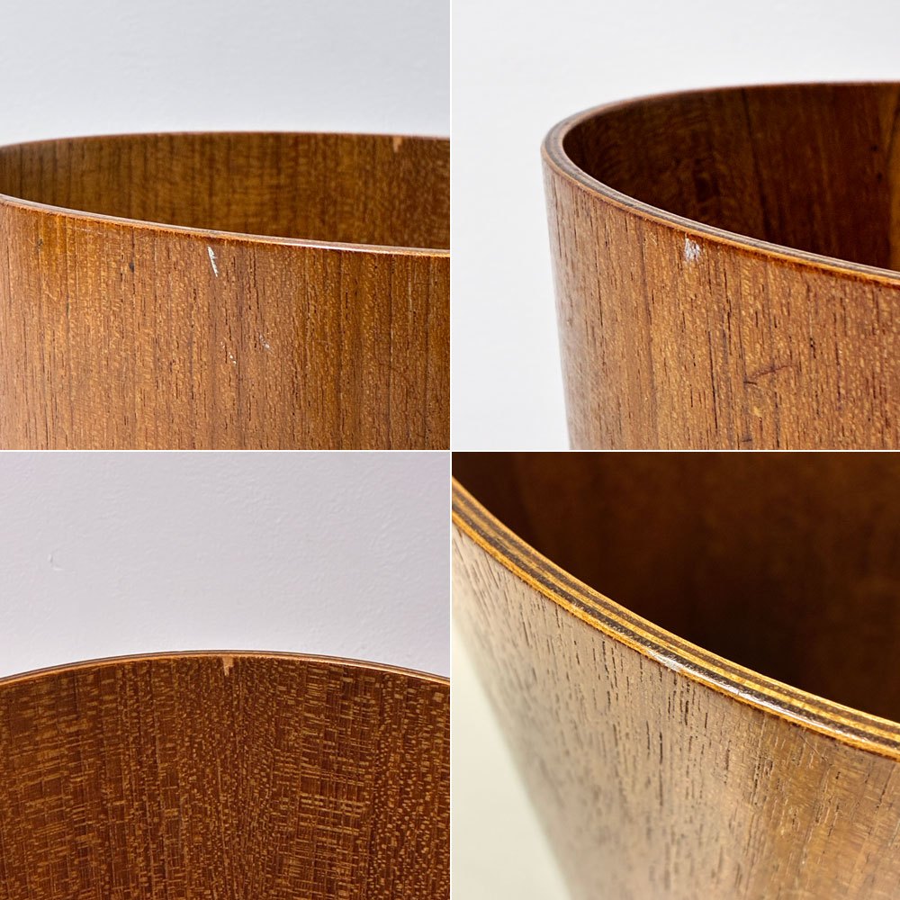 サイトーウッド SAITO WOOD チーク材 ビンテージダストボックス  ゴミ箱 S H28cm ●