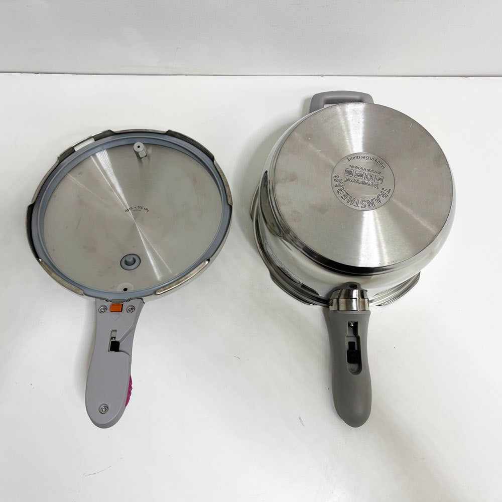 タッパーウェア Tupperware レインボークッカー Rainbow Cooker 圧力鍋 4.5L アルミ ステンレス 多層底 ドイツ製 ●