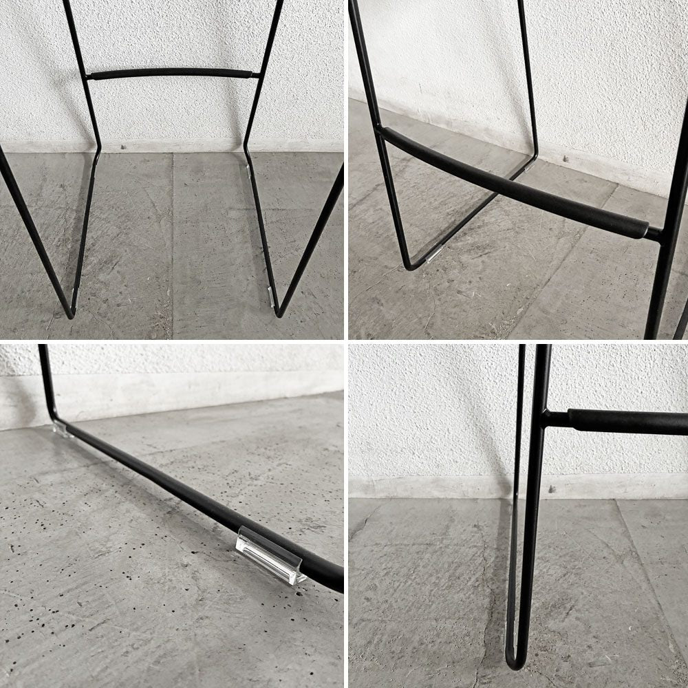 タイトル： マジス MAGIS トロイ TROY スツール 4-Legs ブラック マルセル・ワンダース Marcel Wanders ハイチェア カウンターチェア 定価￥80,300- iFデザインアワード受賞 イタリアモダン ミニマル B 〓