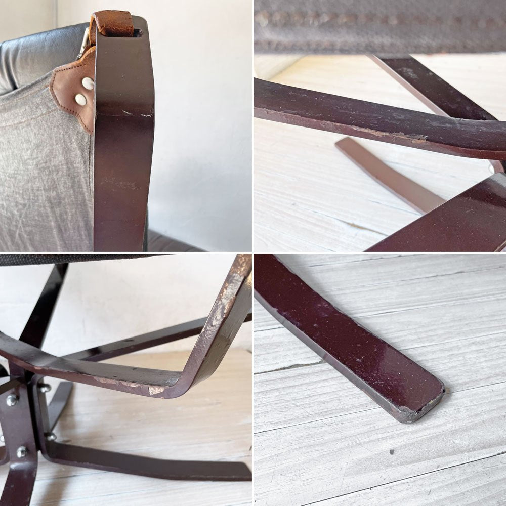 バットネ VATNE ファルコンチェア Falcon Chair ハイバック アーム付き メタルフレーム シガード・レッセル Sigurl Resell ノルウェー 希少デザイン ★