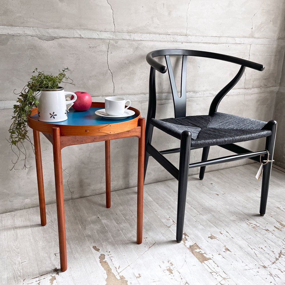 ランドスケーププロダクツ Landscape Products トレイテーブル Tray Table midサイズ まる工芸 桜材 メラミン天板 シェーカートレイ ♪