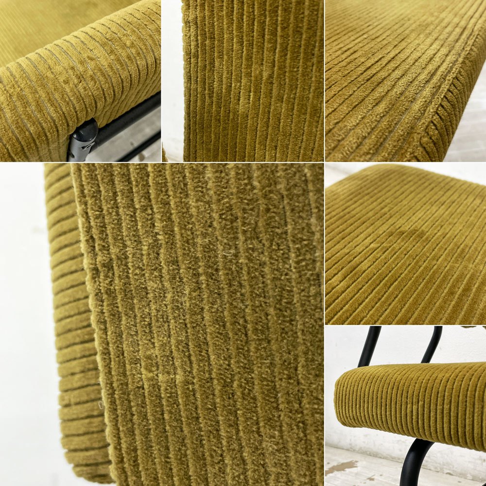 ジャーナルスタンダードファニチャー journal standard Furniture パクストン LDベンチ PAXTON LD BENCH ベンチバックレスト アームパーツ付 アンバー コーデュロイ ●