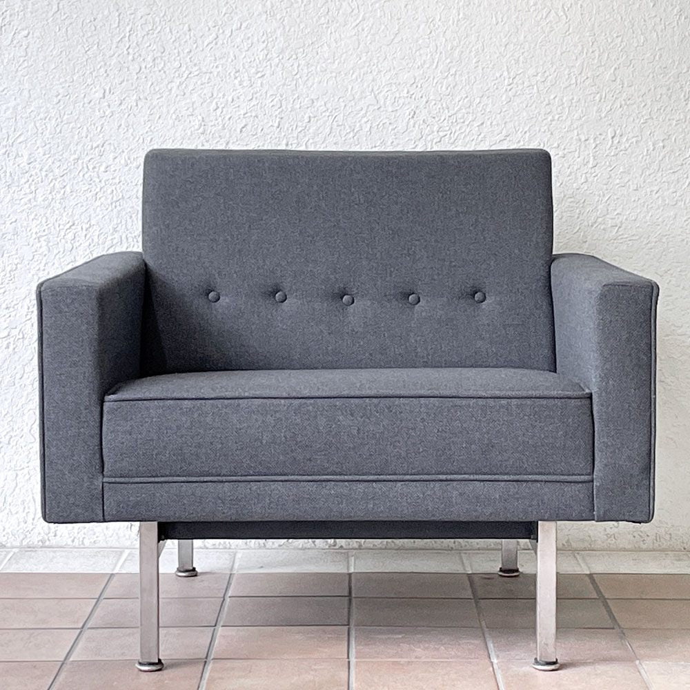 ハーマンミラー Herman Miller モジュラーシーティンググループ 1Pソファ ラウンジチェア ジョージ・ネルソン ビンテージ ミッドセンチュリーモダン ◇