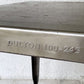 ダルトン DULTON スタンダード スクエアテーブル Standard Square Table ダイニングテーブル スチール ロウ インダストリアルテイスト 廃番 ◇