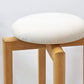 匠工芸 TAKUMI マッシュルームスツール MUSHROOM ハイスツール Lサイズ ファブリック座面  ホワイトアッシュ材 旭川家具 A ●