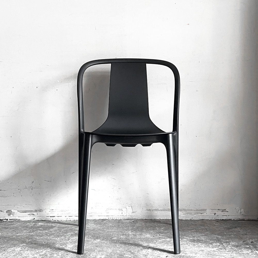 ヴィトラ Vitra ベルヴィルチェア Belleville Chair ダイニングチェア スタッキングチェア ディープブラック ロナン & エルワン・ブルレック C ■