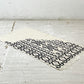 モロッカンラグ MOROCCAN RUG キリムラグ ホワイト＆ブラック 145×81cm 手織り絨毯 ラグ 幾何学模様 モロッコ ●
