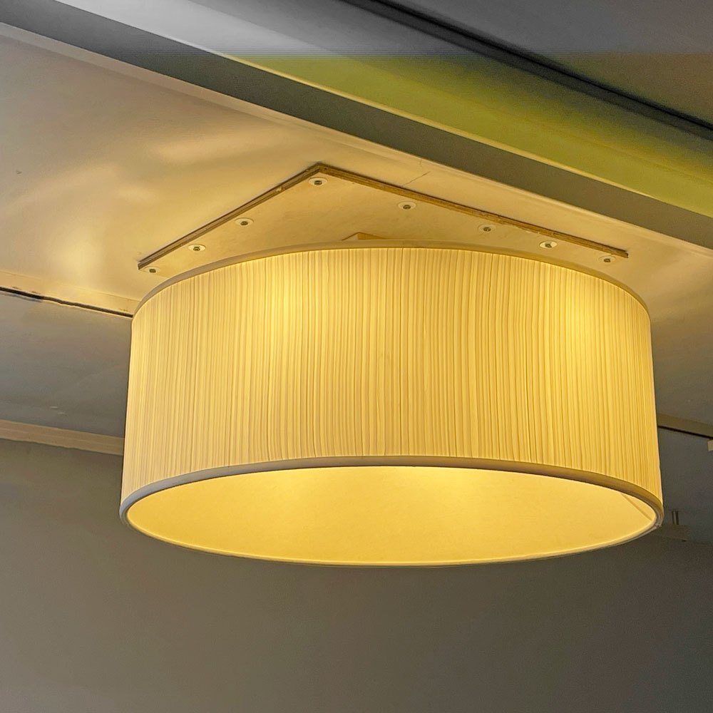 ヤマギワ YAMAGIWA バウム BAUMN シーリングライト G1532W 6灯 プリーツ加工 モダンデザイン W60cm●