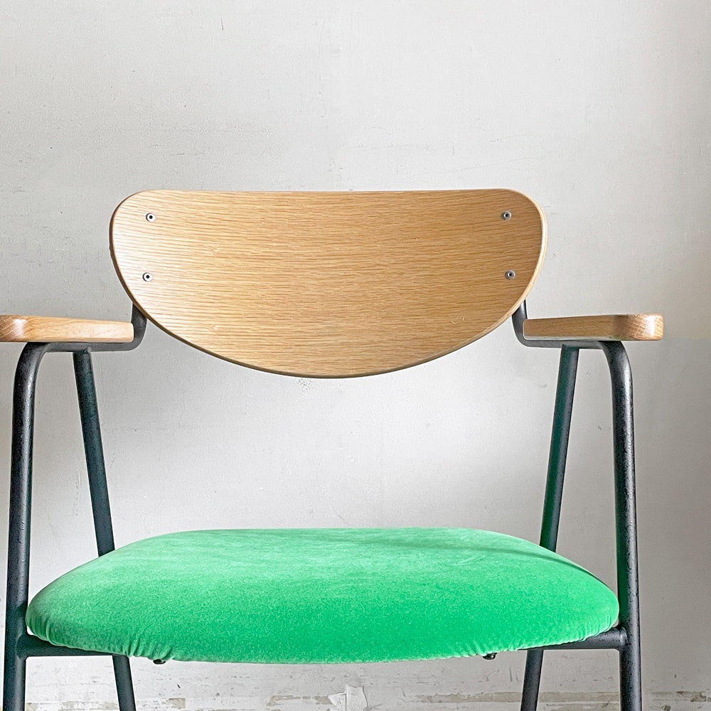 イデー IDEE ジャンゴ DJANGO ARM CHAIR アームチェア ダイニングチェア ファブリック座面 オーク材 スチールフレーム ■