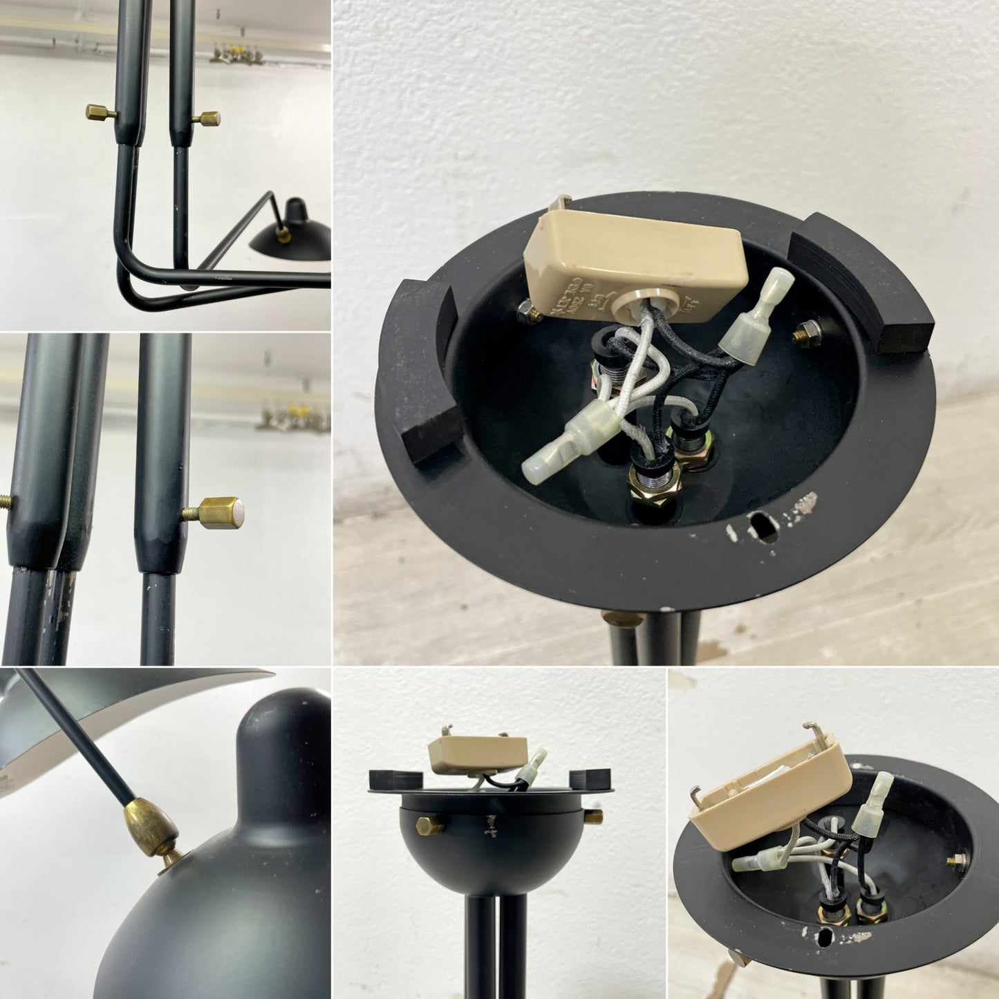 イデー IDEE シュスポンション・トワ・ブラ・ピヴォタン SUSPENSION 3 BRAS PIVOTANTS シーリングランプ 3灯 セルジュ・ムーユ ●
