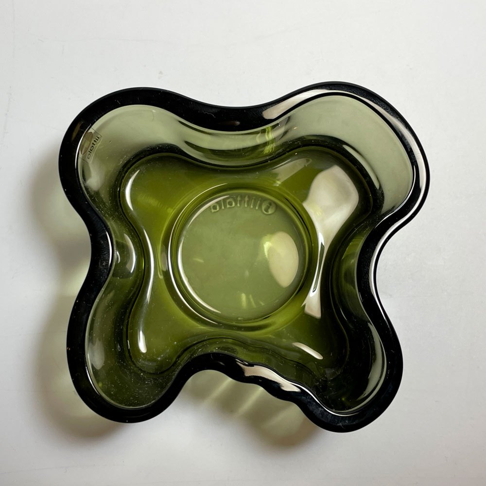 イッタラ iittala アルヴァ・アアルトコレクション Alvar Aalto Collection キャンドルホルダー 55mm モスグリーン 箱付 廃番 北欧雑貨 B ★
