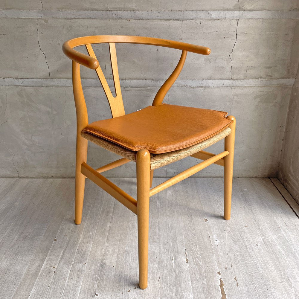 カールハンセン＆サン Carl Hansen & Son ウィッシュボーンチェア WISHBONE CHAIR CH24 Yチェア 専用チェアクッション レザー ♪