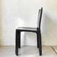 カッシーナ Cassina キャブチェア 412 CAB CHAIR アームレス 本革 ブラック マリオ・ベリーニ MoMA イタリアンモダン 定価￥308,000- ★