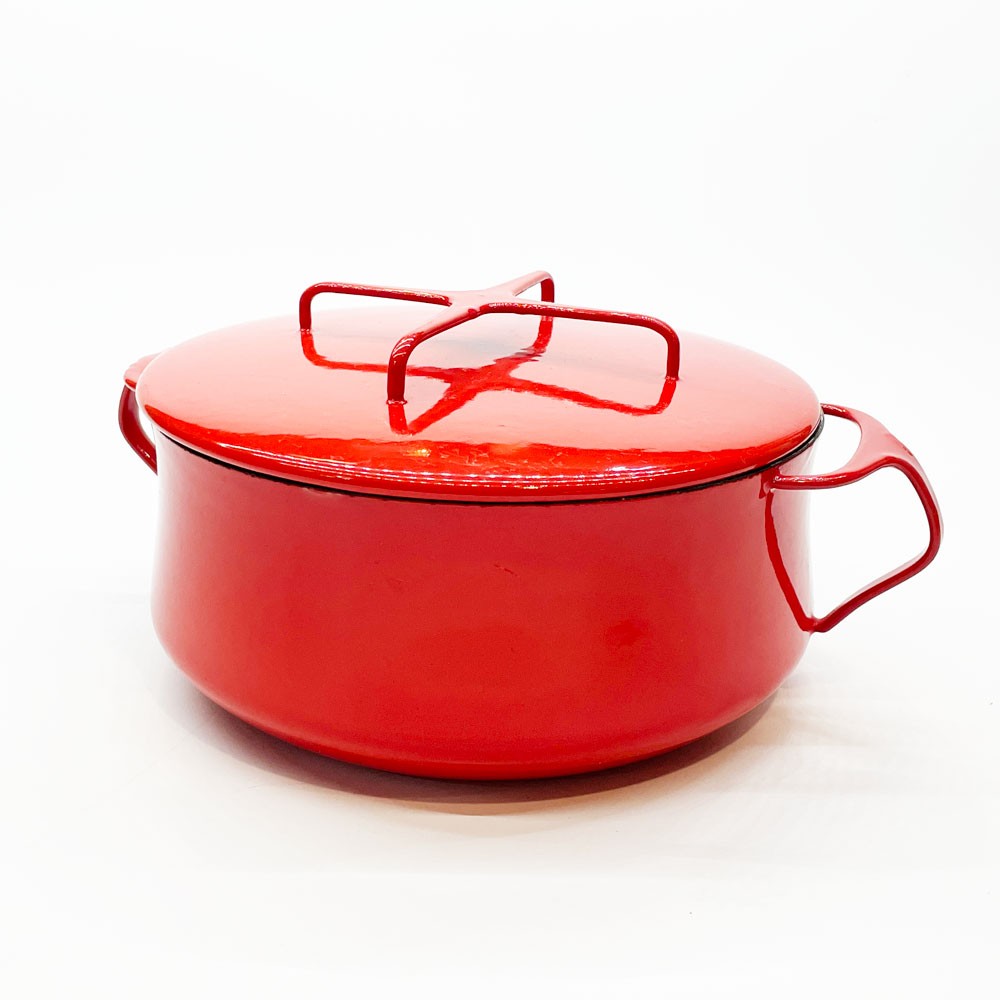 ダンスク DANSK コベンスタイル koben style ホーロー 両手鍋 Φ23cm レッド 琺瑯 イェンス・クイストゴー Jens Quistgaard  ビンテージ デンマーク製 ★