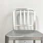 ネイビーバースツール Navy BarStool カウンターチェア リプロダクト アルミニウム インダストリアル デザイン 脚部カット品 H92.5cm B ●