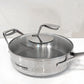 タッパーウェア Tupperware マストロクックウェア Mastro Cookware 24cm 2.8L 片手鍋 サイドハンドル付 ガラス蓋付 ステンレス アルミニウム アメリカ ■