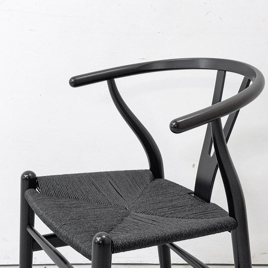 カールハンセン＆サン Carl Hansen & Son CH24 Yチェア 日本仕様サイズ ブラックラッカー×ブラックペーパーコード ハンス・J・ウェグナー ビーチ材 ●