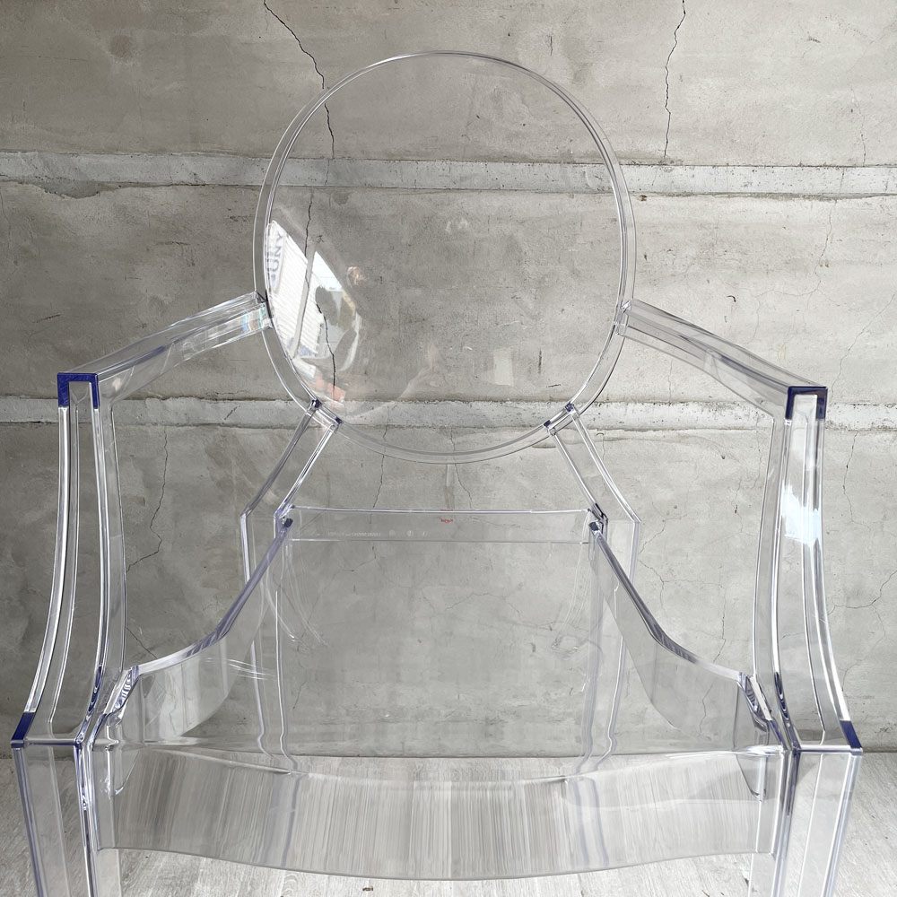カルテル Kartell ルイゴースト LouisGhost アームチェア クリスタル スタッキング フィリップ・スタルク Philippe Starck イタリア 定価￥69,700- B♪