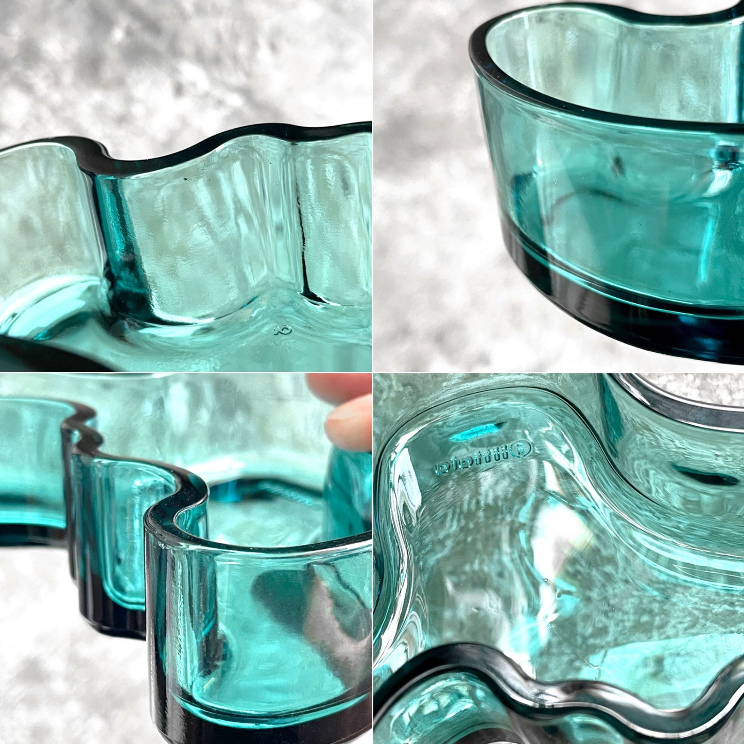 イッタラ iittala アルヴァ アアルト コレクション Aalto ボウル シーブルー 136mm 廃番 北欧雑貨 ■