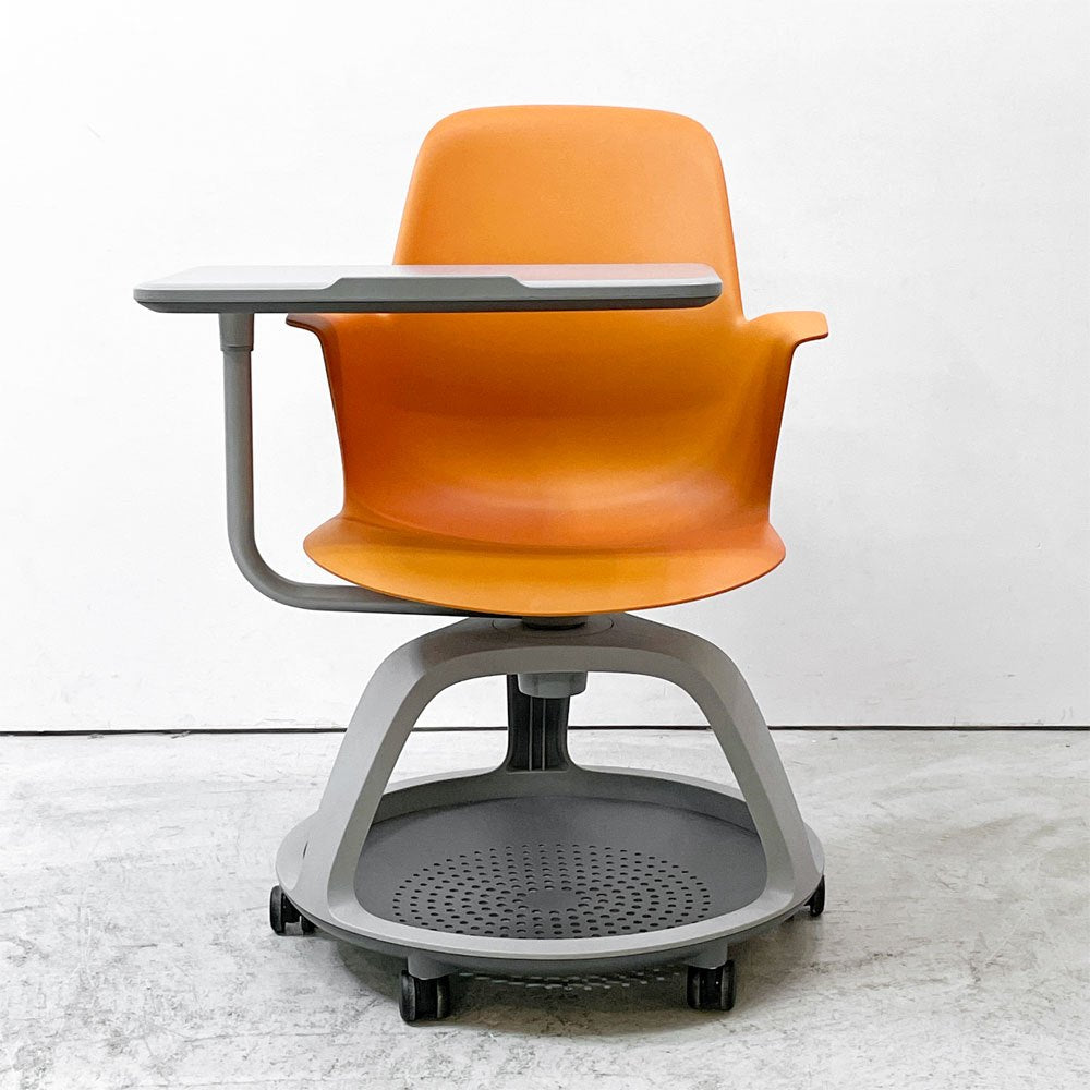 スチールケース Steelcase ノード node ミーティングチェア オフィスチェア シトロン 可動式サイドテーブル＆キャスター付 ●