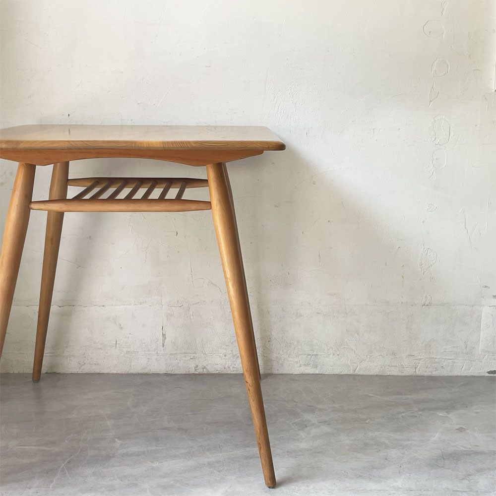 アーコール Ercol ブレックファストテーブル Breakfast Table ダイニングテーブル エルム材 70's 英国 イギリス ビンテージ ★