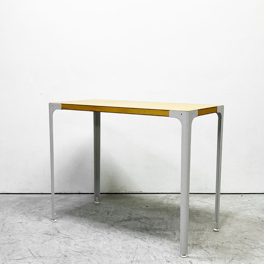 無印良品 MUJI 木製デスク スチール脚 オーク材突板 廃盤 ●