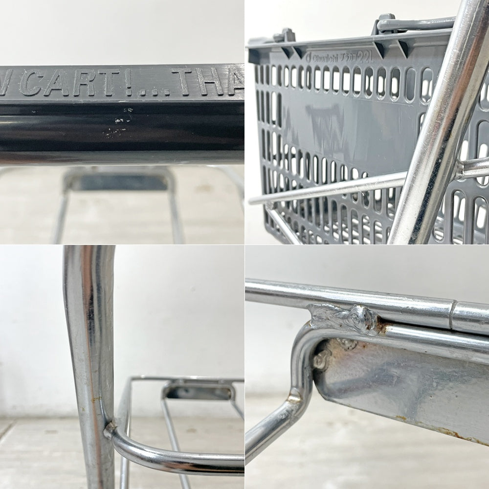 パシフィックファニチャーサービス P.F.S バスケットカート BASKET CART バスケット2個付 定価\29,700 ●