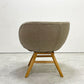 モモナチュラル Momo Natural モールドラウンドチェア MOLD ROUND M-ROUND CHAIR SO ダイニングチェア アルダー材 カバーリング 回転式 定価￥45,000- B ●