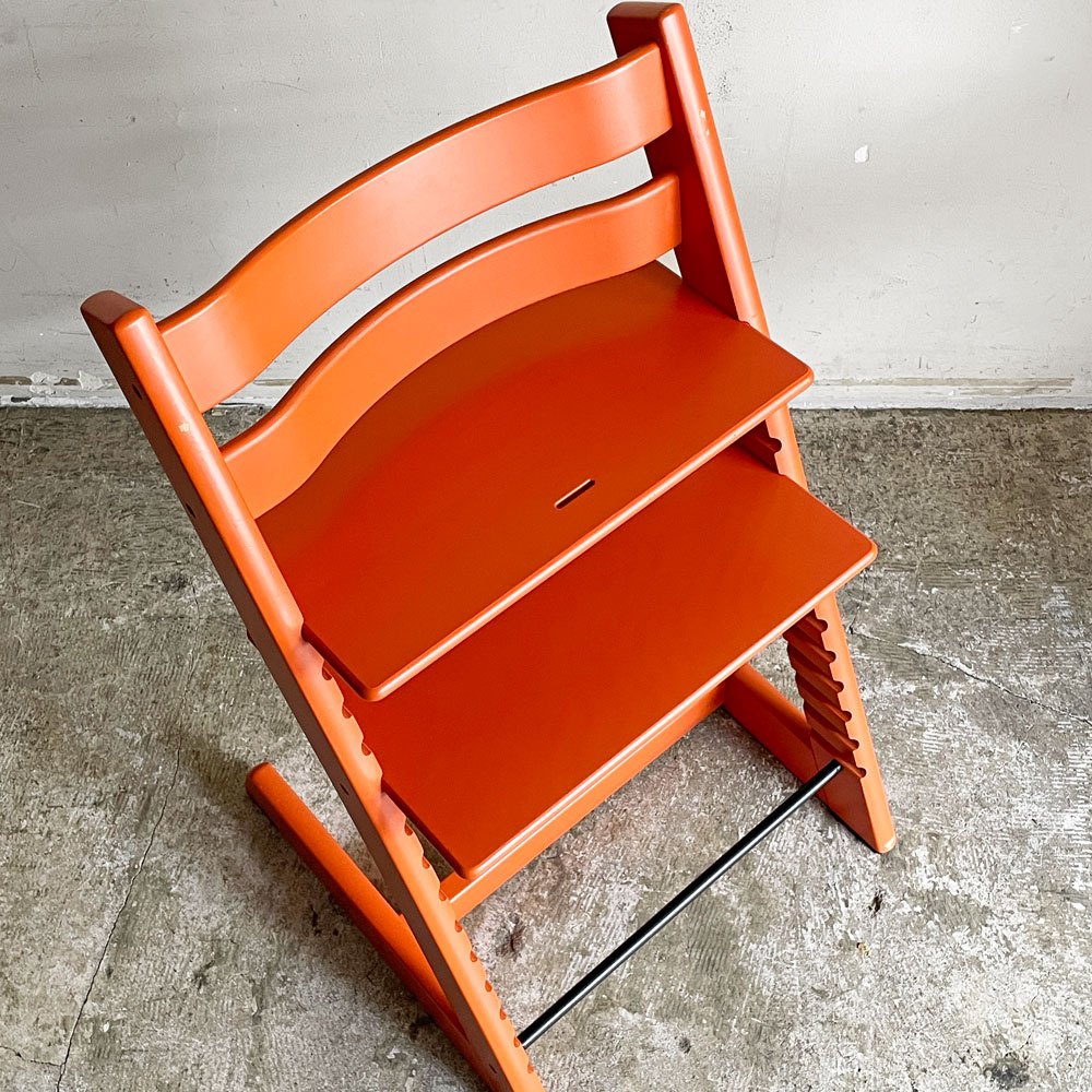ストッケ STOKKE トリップトラップ TRIPP TRAPP ベビーチェア キッズチェア S/N無し オレンジ ノルウェー 北欧家具 ■