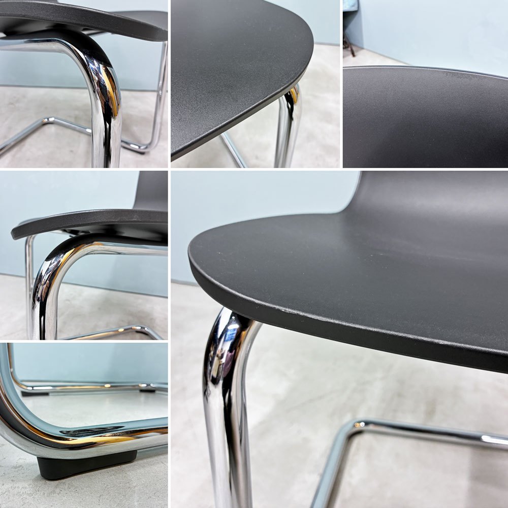 ヴィトラ Vitra ハル RE キャンチレバー HAL RE CANTILEVER ダイニングチェア ジャスパー モリソン ブラック カンチレバー モダン B ◎