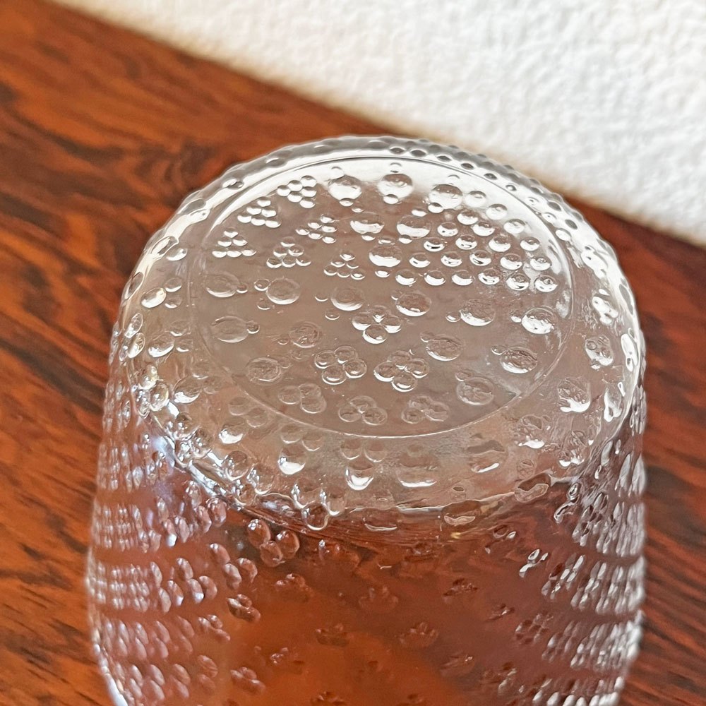 ヌータヤルヴィ Nuutajarvi ツンドラ Tundra グラス タンブラーS オイバ・トイッカ Oiva Toikka 1970s ビンテージ フィンランド 北欧食器 B ◇