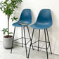 ハーマンミラー Herman Miller イームズプラスチックシェルスツール バーハイトスツール H115.5cm ポリプロピレン製 ブルー ミッドセンチュリー B ●