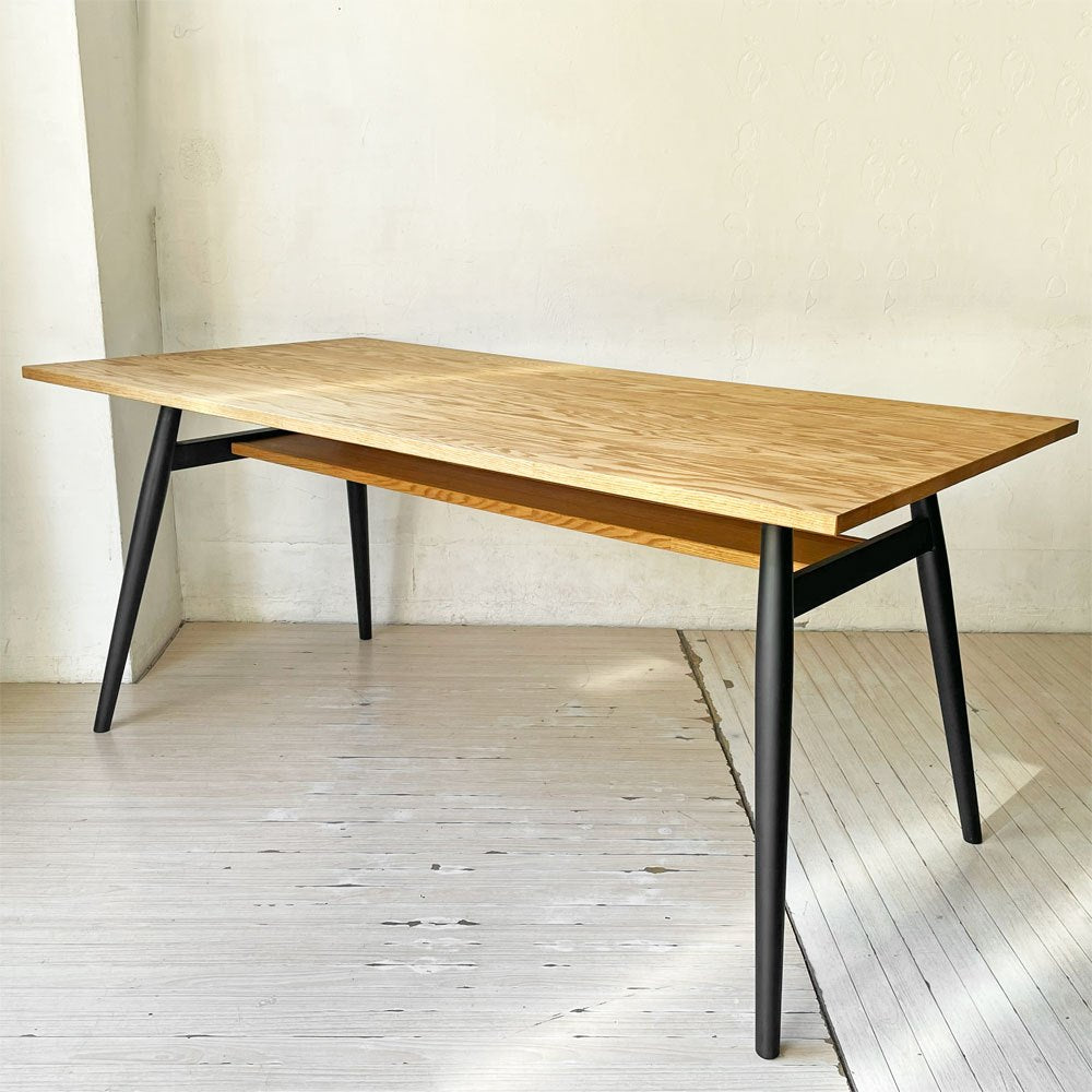 モモナチュラル MOMO Natural ダイニングテーブル RUSTIC TOP + ISO WOOD OAK LEG オーク材 W160cm 参考定価￥84,000～ ★