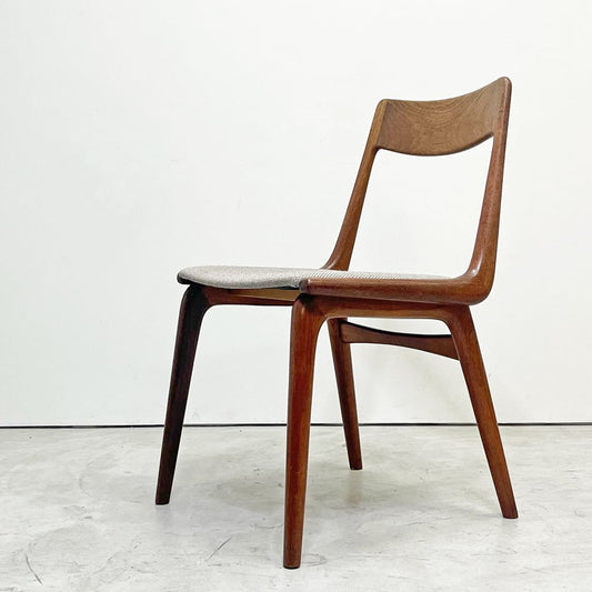 スラゲル Slagelse Mobelvaerk アルフレッド・クリステンセン Alfred Christensen No.370 ブーメランチェア ダイニングチェア チーク材 デンマーク ビンテージ ●