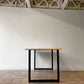 かなでもの KANADEMONO ザ・テーブル THE TABLE ダイニングテーブル デスク ラバーウッド無垢材 W180 x D80 cm スチール スクエアレッグ ブラック ◇