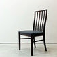 マッキントッシュ A.H.McINTOSH サイドチェア 4スラット ウッドフレーム ファブリックシート UKビンテージ Vintage 英国家具 座面張替済 B ●