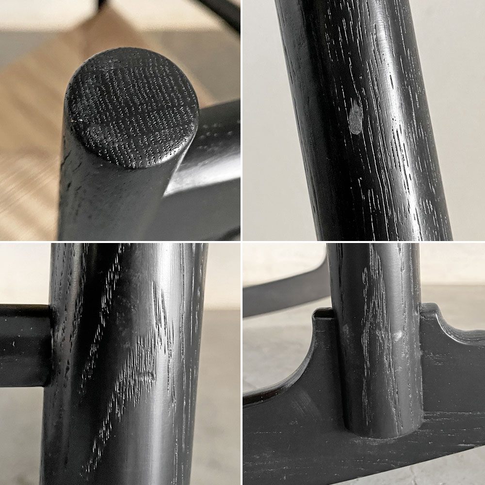フレデリシア FREDERICIA J16 ロッキングチェア Model 16000 オーク材 ブラックラッカー ペーパーコード座面 箱付 ハンス J. ウェグナー デンマーク 未使用保管品 〓