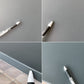 USMモジュラーファニチャー USM Haller USMハラーテーブル ワーキングデスク ダイニングテーブル MDF ミッドグレー W150×D75×H74cm アジャスター ◇