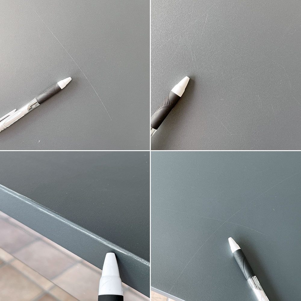 USMモジュラーファニチャー USM Haller USMハラーテーブル ワーキングデスク ダイニングテーブル MDF ミッドグレー W150×D75×H74cm アジャスター ◇