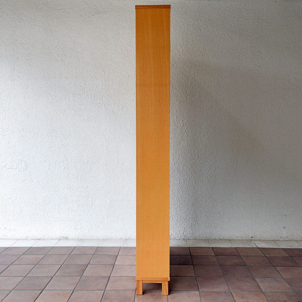 無印良品 MUJI オーク材 薄型ラック ワイド大 W80cm 7段 本棚 ブックシェルフ 廃番 シンプル ナチュラル ◇