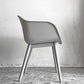 ムート Muuto ファイバー アームチェア ウッドベース FIBER ARM CHAIR WOOD BASE ファイバーシェル グレー オーク材 北欧モダン 定価￥84,700- ■