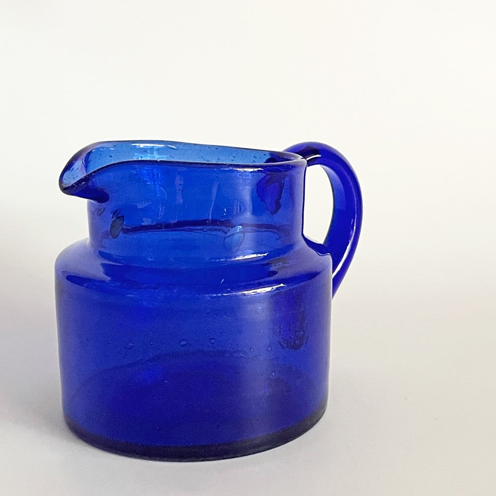 ボダ BODA ガラス ピッチャー 50ml ブルー 973/50 エリック・ホグラン Erik Hoglund ビンテージ スウェーデン 北欧食器 ■