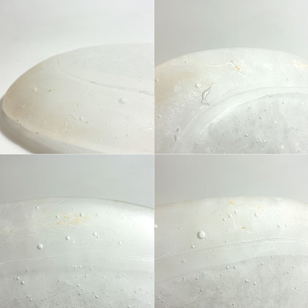 能登朝奈 Asana Noto オーバルプレート パートドヴェール ガラス 楕円 平皿 約22×14cm 現代作家 C ★